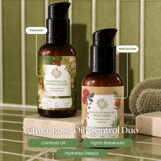 Vetiver Rose Oil-Control Duo