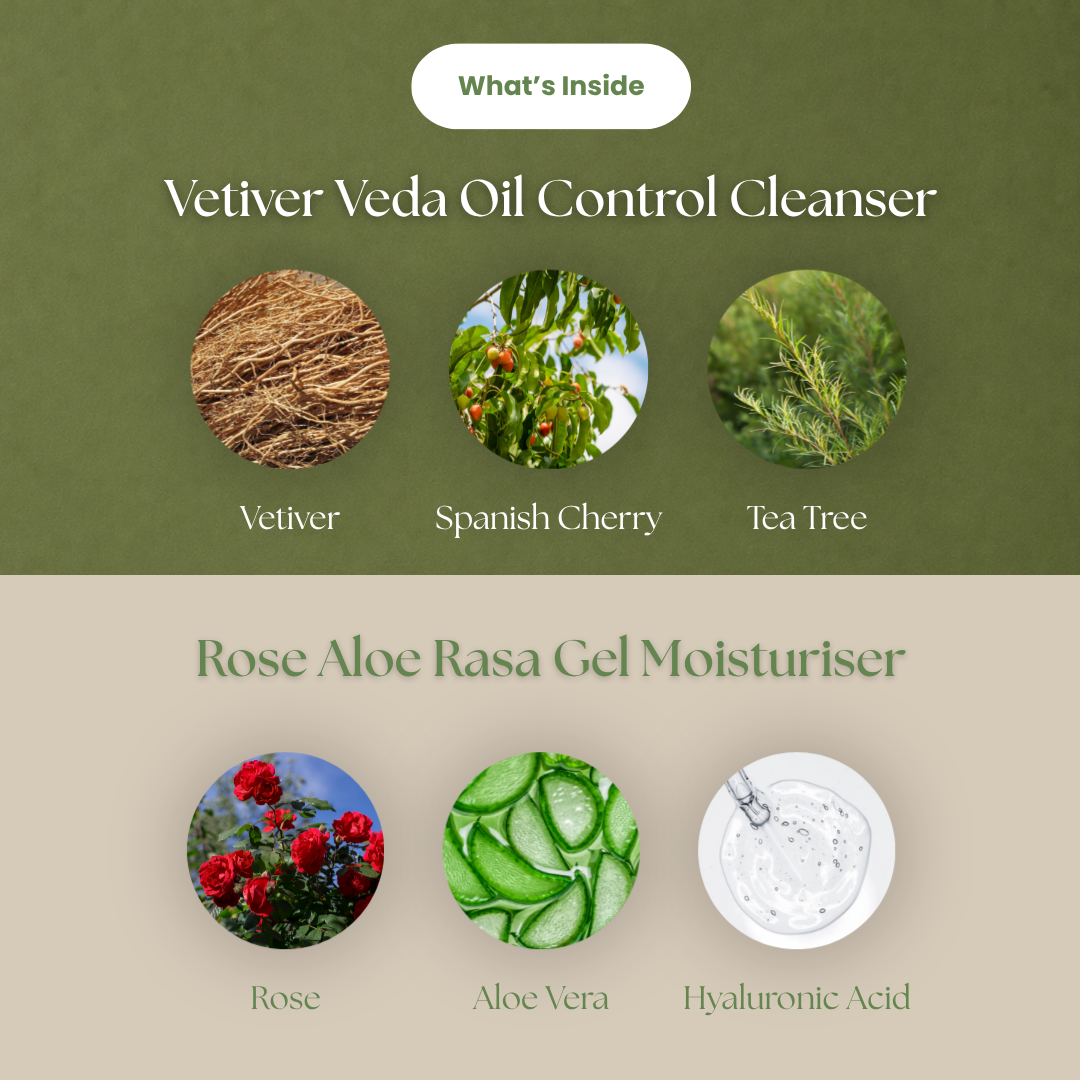 Vetiver Rose Oil-Control Duo